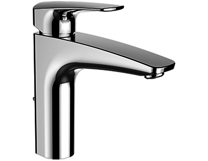 [1621M0784] Mélangeur de lavabo SK LAURIN ECO+, S 130 mm, goulot fixe vidage excentrique, groupe acoustique I, chromé