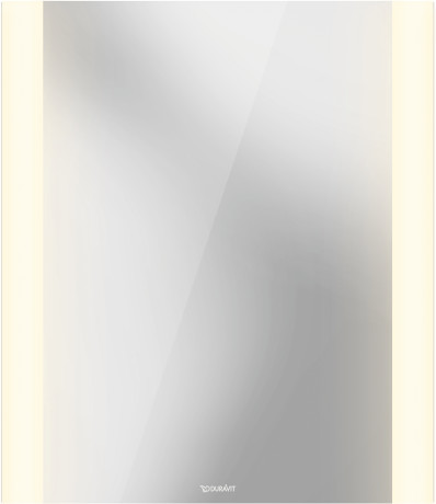 [1617C0562] Miroir lumineux BEST LED 60,0 x 70,0 x 3,4 cm bandeaux lumineux latéraux commutateur de capture en bas chauffage miroir, éclairage de l'espace de toilette module LED température couleur 4000 Kelvin, 39 W, IP44, classe énergétique A++