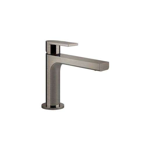[1621C0986] Mélangeur de lavabo VIA MANZONI S 128 mm, goulot fixe sans vidage, tuyaux de raccordement flexibles 3/8", groupe acoustique I, débit 5 l/min, 149 Finox